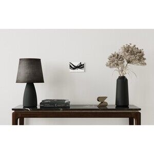 Black/White abstract rush HD metal wall art print 4 x 6 inches